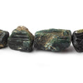 8x9-20x13mm Indicolite Tourmaline Straight Drilled Natural Crystal Beads 26 pieces