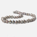 8x9-8x10mm Warm Grey Large Hole Baroque Freshwater Pearls 15 in. 49 pcs