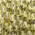 9-11mm Lemon Quartz Faceted Tear Drop Beads on Black Gold over .925 Silver Chain