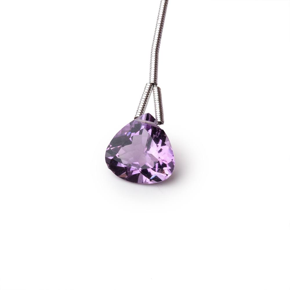 9-11mm Pink Amethyst Faceted Heart Focal 1 Bead