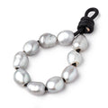 9-11mm True Silver Large Hole Baroque Pearls Set of 10