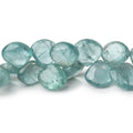 9-12mm Teal Kyanite Plain Heart Beads 7 inch 40 pieces