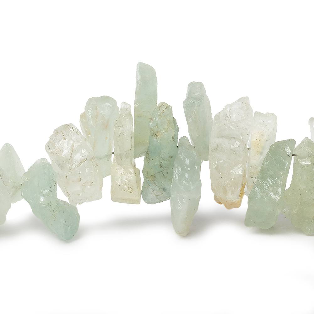 9-15mm Frosted Multi Beryl Chip Faceted Nuggets 7.5 inch 50 pieces