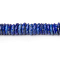 6-7mm Lapis Lazuli Faceted Heishi Beads 8 inch 98 pieces