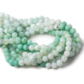 9mm Shaded Blue Perivian Opal faceted round beads 14 inch 39 pieces