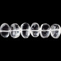 9x6-10x7mm Crystal Quartz Plain Nugget Beads 8 inch 30 pieces