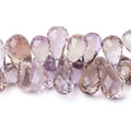 9x6-15x8mm Ametrine Faceted Tear Drop Beads 8 inch 68 pieces