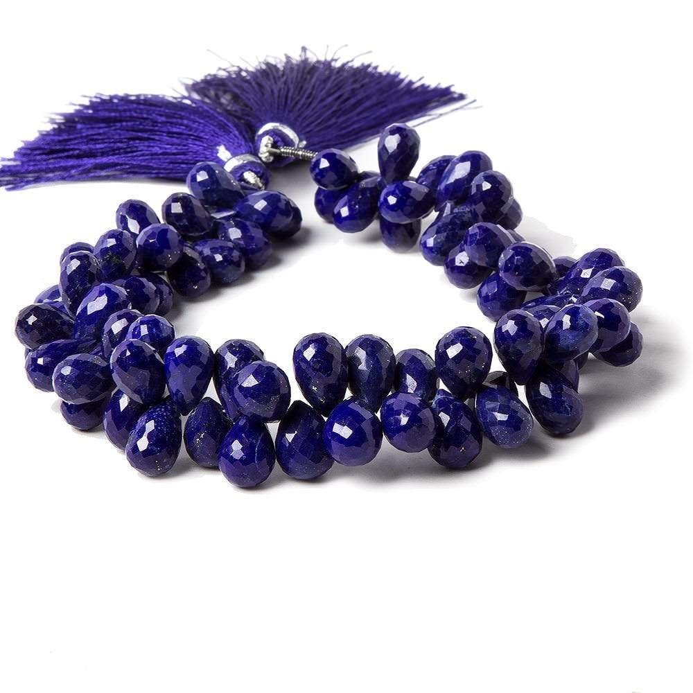 9x6mm Lapis Lazuli Beads Tear Drop Briolette 8 inch 83 pieces
