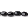 9x7-11.5x9mm Black & Green Tourmaline Plain Nugget Beads 15.5 inch 36 pieces