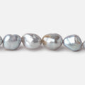 9x7-11x8mm Silver Keshi Straight Drilled Freshwater Pearls 16 inch 36 Beads