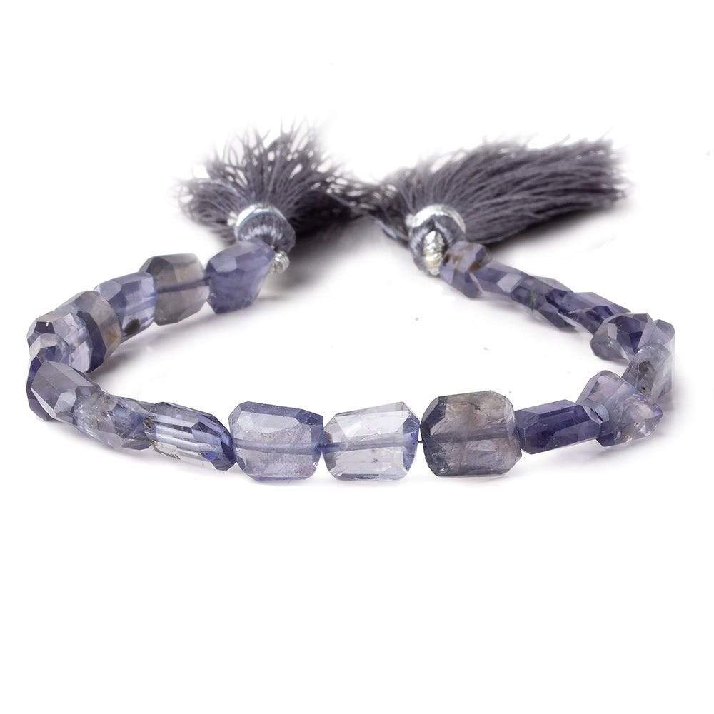 9x7mm Iolite Faceted Faceted Nuggets 8 inch 22 beads