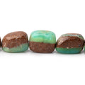 9x8-19.5x13mm Prase Opal Plain Nuggets with Matrix 19 inch 30 Beads