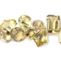 9x9-21x15mm Lemon Quartz Faceted Multi Shape Beads 5 inch 22 pieces AAA