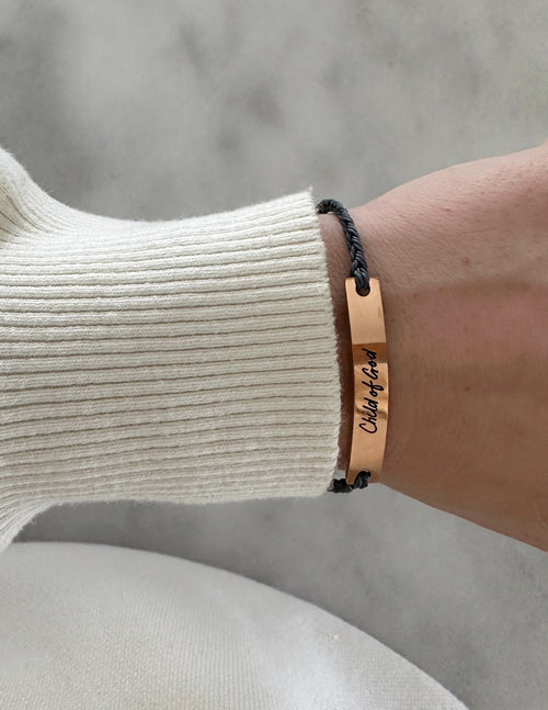 Schwarzes Kind Gottes Armband