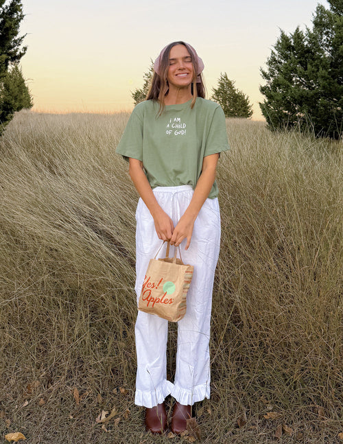 Cropped T-Shirt "Kind Gottes" für Damen
