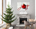 Joy to the World Canvas, Christmas Ornament Joy Sign