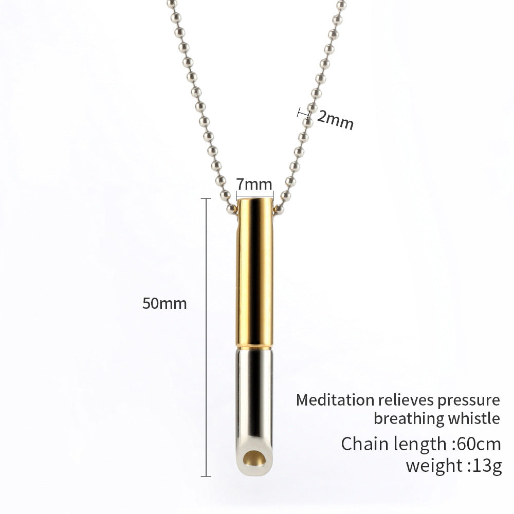 Matching Adjustable Breathing Decompression Ornament Stainless Steel Accessories Necklaces
