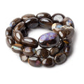 Australian Boulder Opal plain nuggets 18 inch 35 beads 9x6x4-19x14x9mm AA