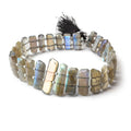 Labradorite Double Drilled Faceted Modified Rectangles 8.5 inch 29 pieces