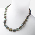 Labradorite Plain Nugget Necklace AAA