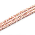 Lot of 3 Strands of 4mm Rhodochrosite Plain Rondelle Beads