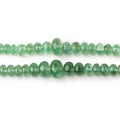 Lot of Two Emerald Plain Rondelle Bead Strands AA