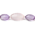 14-20mm Multi Gem concave checkerboard faceted marquise 16 inch 29 beads AAA