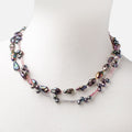 Peacock Pearl and Spinel Necklace