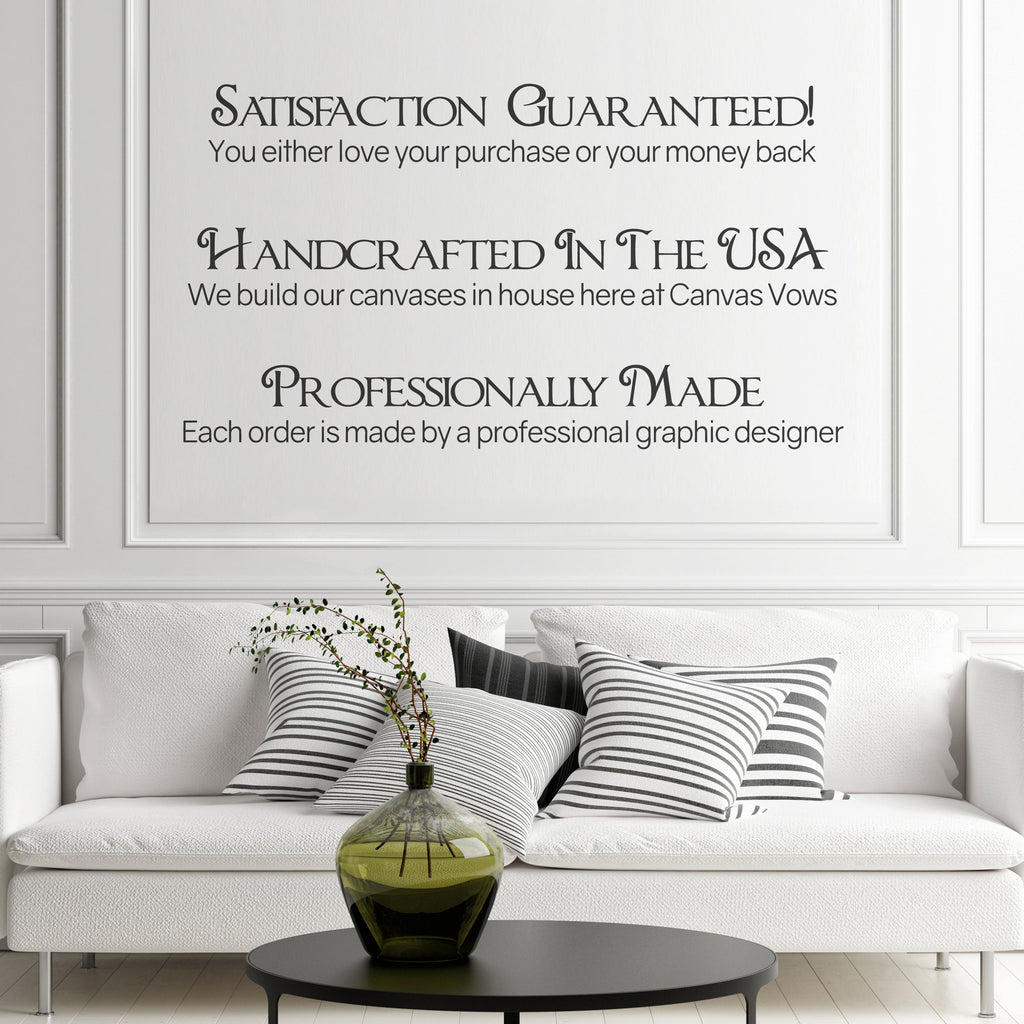 Custom Family Handprint Canvas Art, Personalized Family Gift