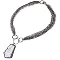 Sparkling Black Gold Drusy Necklace
